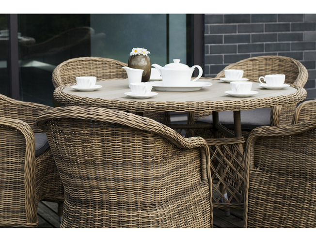 Кресло из ротанга 4SIS Равенна соломенный (Арт.YH-C1103W)