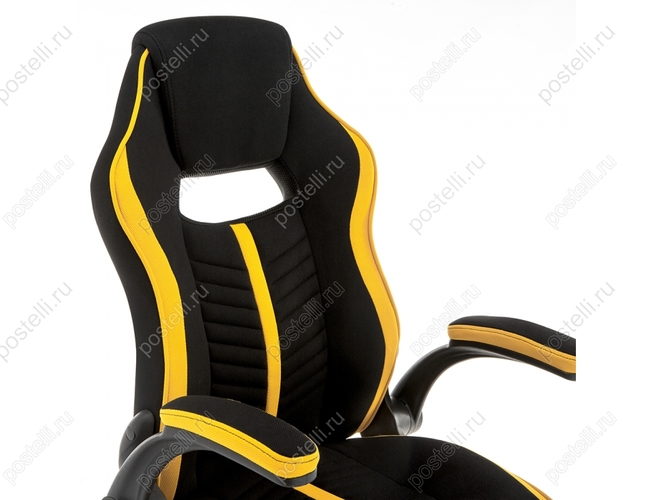 Игровое кресло Plast черный/желтый (Арт. 11322)