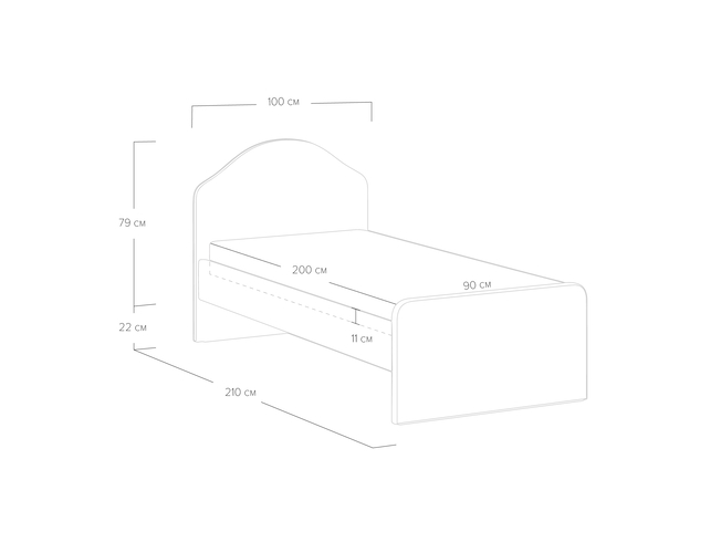 Односпальная кровать Сонум Emma